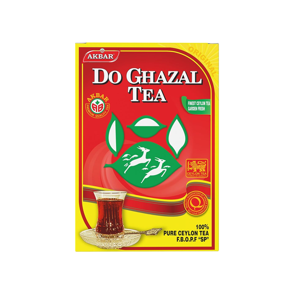 چای خالص سیلان دو غزال ۵۰۰ گرم (کیسهای)