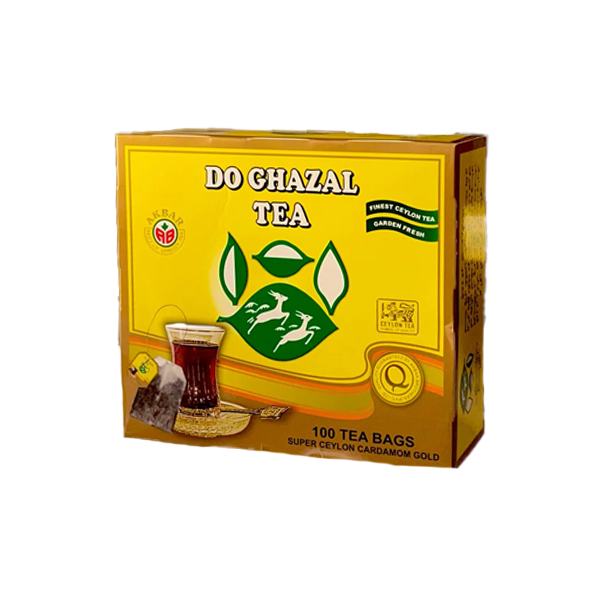 چای سیلان دوغزال با طعم هل ۱۰۰ کیسهای