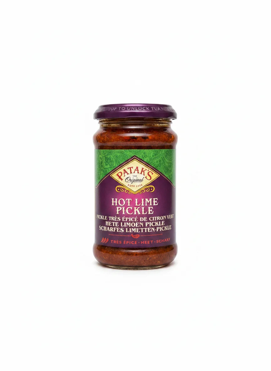 Pataks Pataks Hot Lime Pickle 283g - Indische Lebensmittel bei Sairas Hamburg