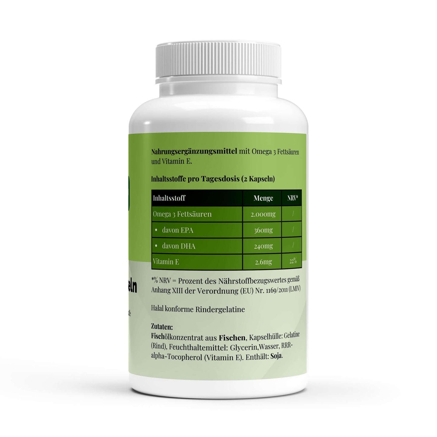 Omega 3 Triglyceride 18/12 (Halal Gelatine) - 140 Softgels - NutriAmour