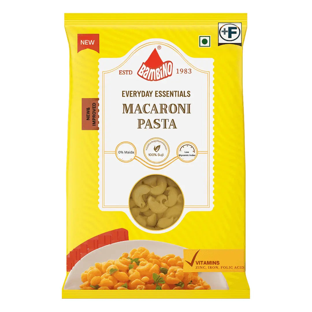 Bambino Macaroni Pasta 400G 100% Suji