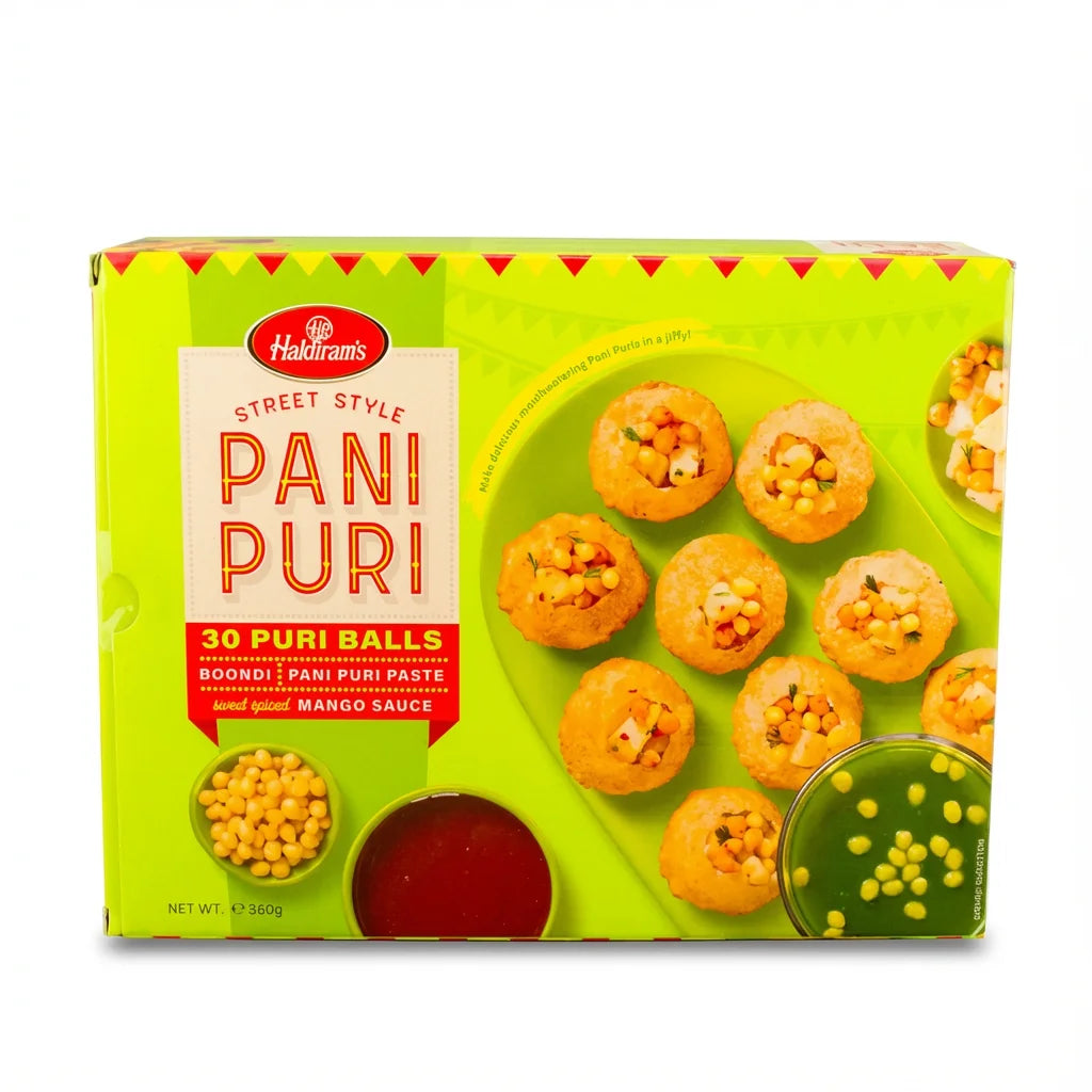 Haldirams Pani Puri Set 360g - Indische Snacks bei Sairas Hamburg