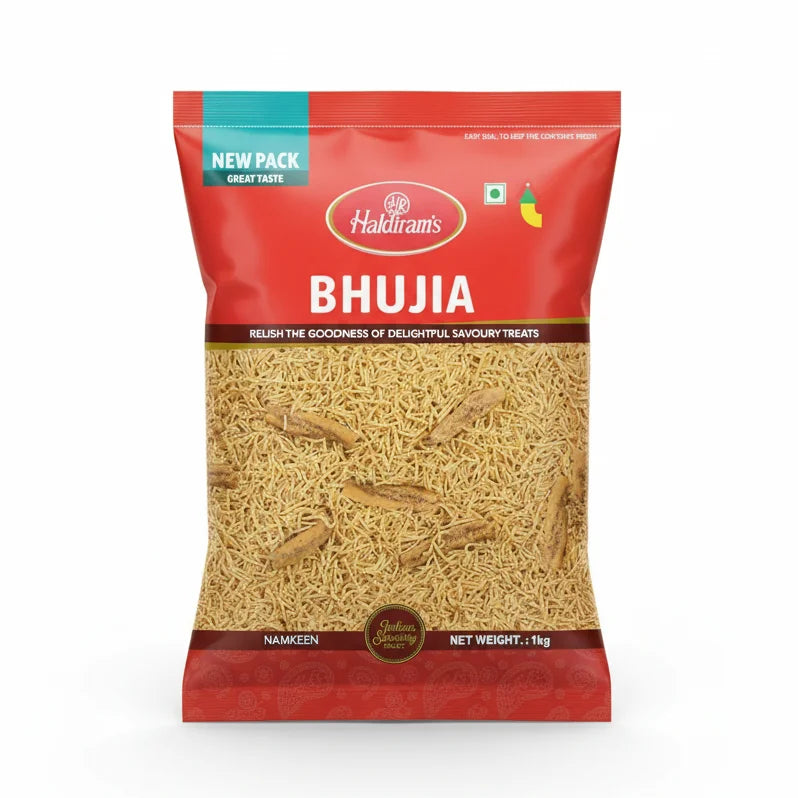 Haldiram's Bhujia Knuspriger Namkeen Snack - Indische Snacks bei Sairas Hamburg