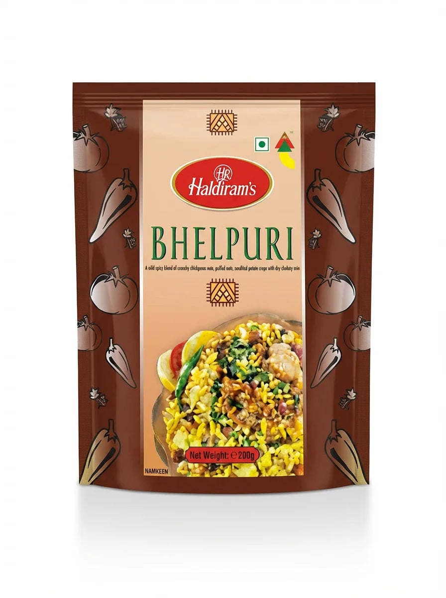Haldiram's Bhelpuri Knusper-Mix mit Chutney - Indische Lebensmittel bei Sairas Hamburg