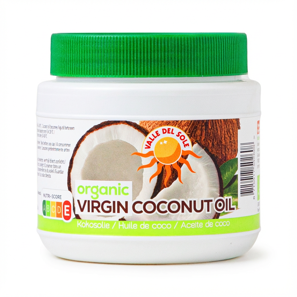 روغن نارگیل ارگانیک ویرجین Valle Del Sole 500ml