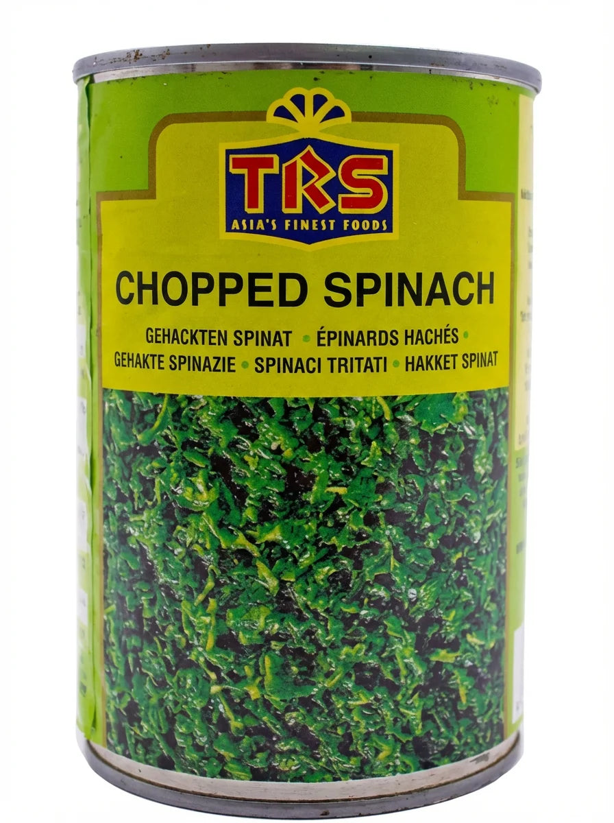 TRS Gehackter Spinat 395g Dose - Indische Lebensmittel bei Sairas Hamburg