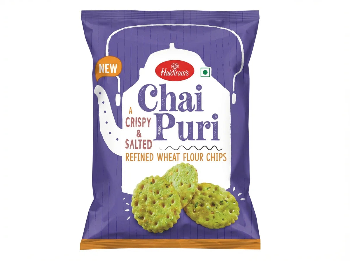 Haldiram's Chai Puri knuspriges Weizengebäck 200g - Indische Snacks bei Sairas Hamburg