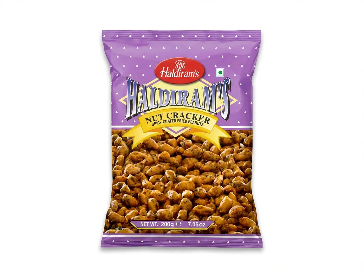 Haldirams Nut Cracker würzige Erdnüsse im Teigmantel - Indischer Namkeen Snack bei Sairas Hamburg