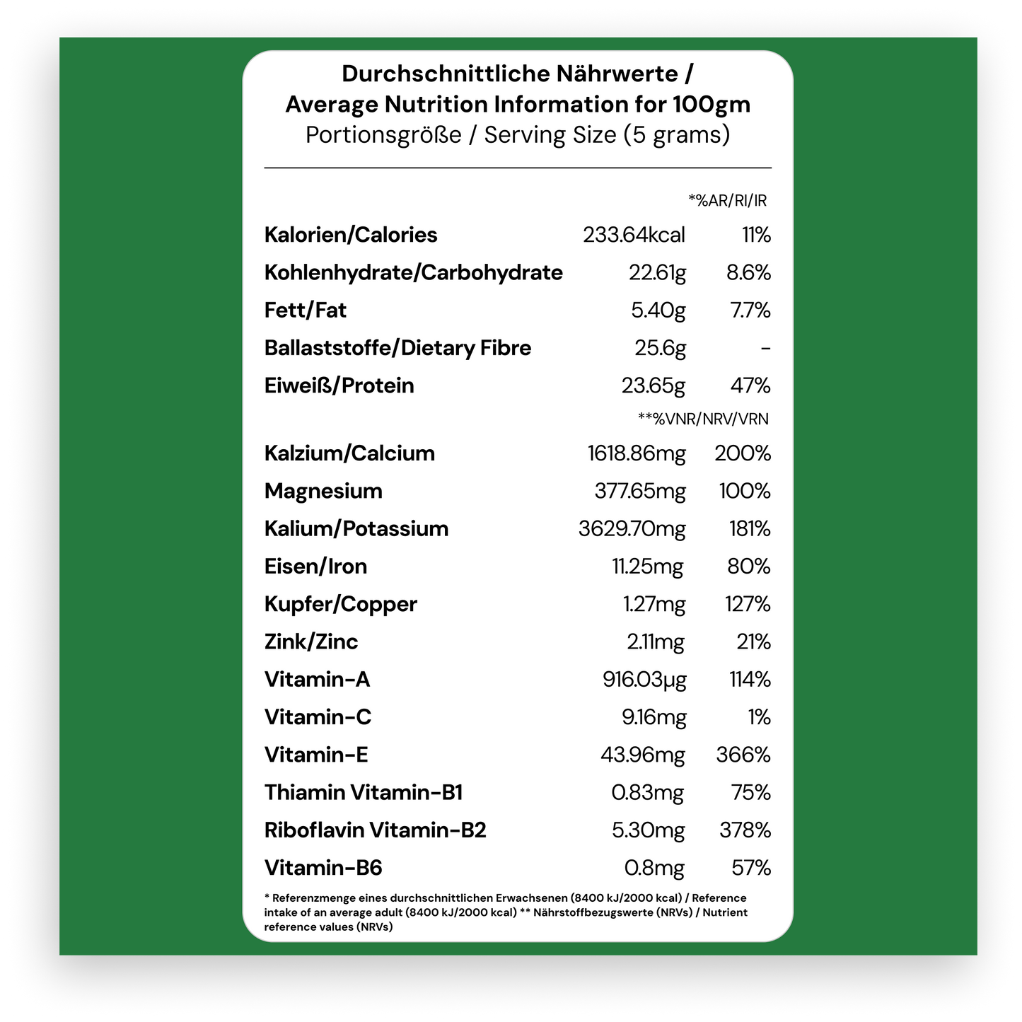 Moringa Pulver kaufen (250g) – 100% Reines Blattpulver für Ihr tägliches Wohlbefinden und eine natürliche Balance.