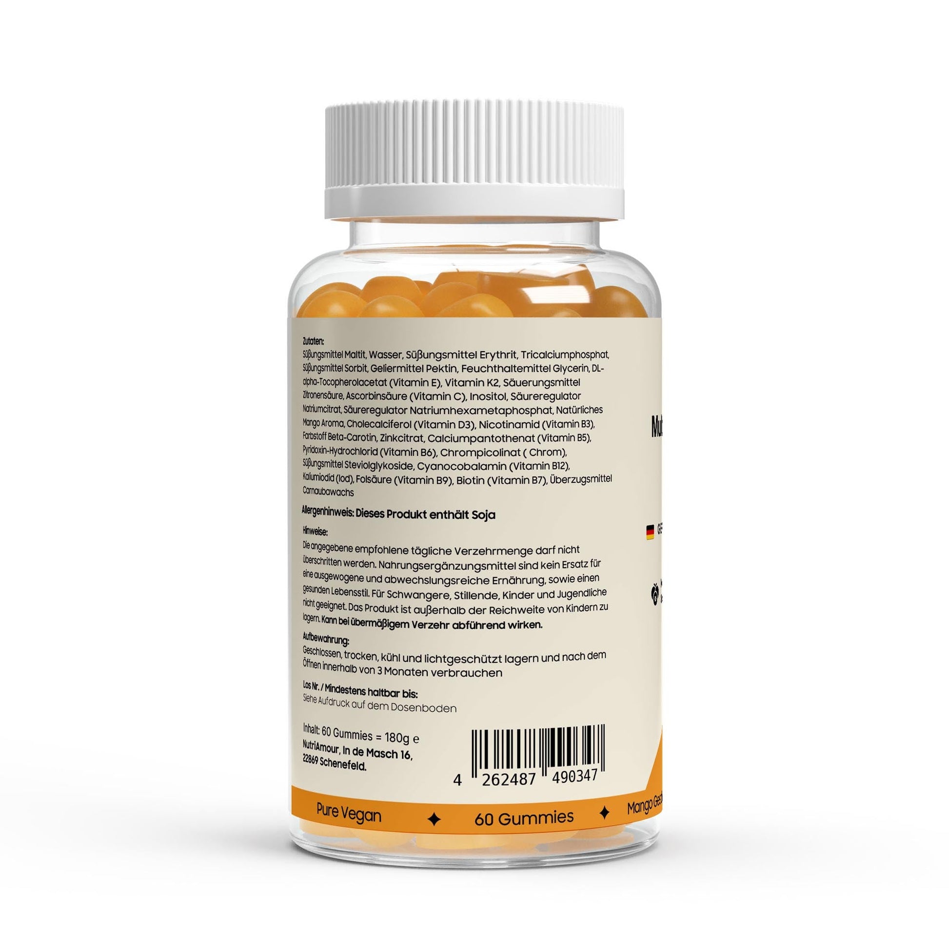 Detailansicht der Multivitamin + Mineral Gummies - 60 pcs. zur Unterstützung von Vitalität und täglichem Wohlbefinden.