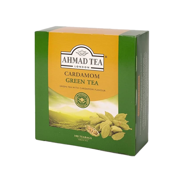 Ahmad Tea Cardamom Green Tea 100 Bags Tee/Tea