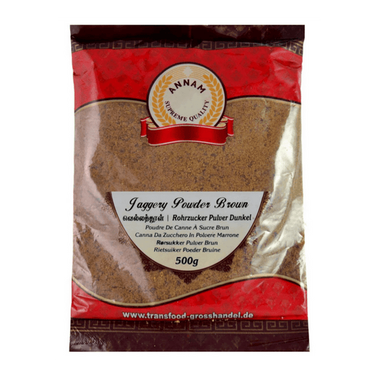 Annam Rohrzucker Pulver Dunkel 500g Lebensmittel