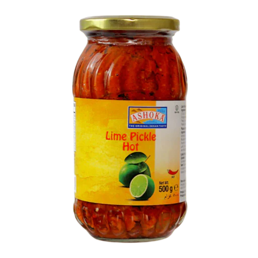 Ashoka Lime Pickle Hot 500g - Scharfes indisches Limetten-Pickle bei Sairas Hamburg
