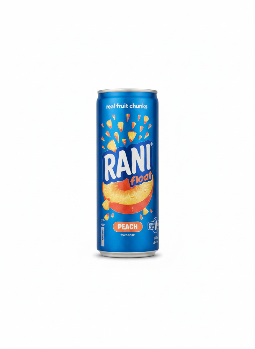 Rani Rani Float Peach 235ml - Indische Lebensmittel bei Sairas Hamburg