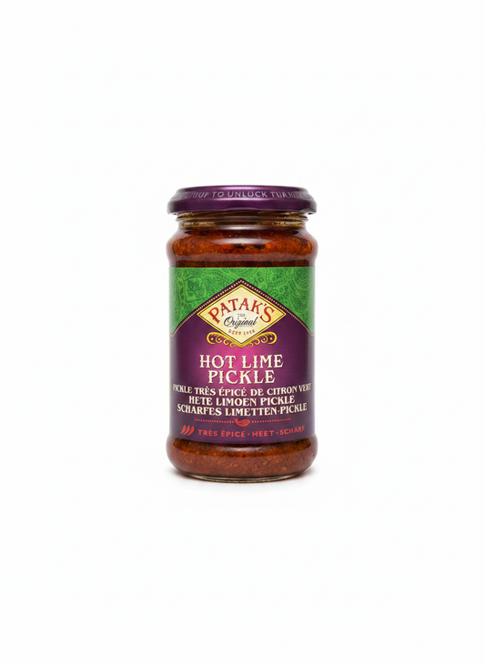 Pataks Pataks Hot Lime Pickle 283g - Indische Lebensmittel bei Sairas Hamburg