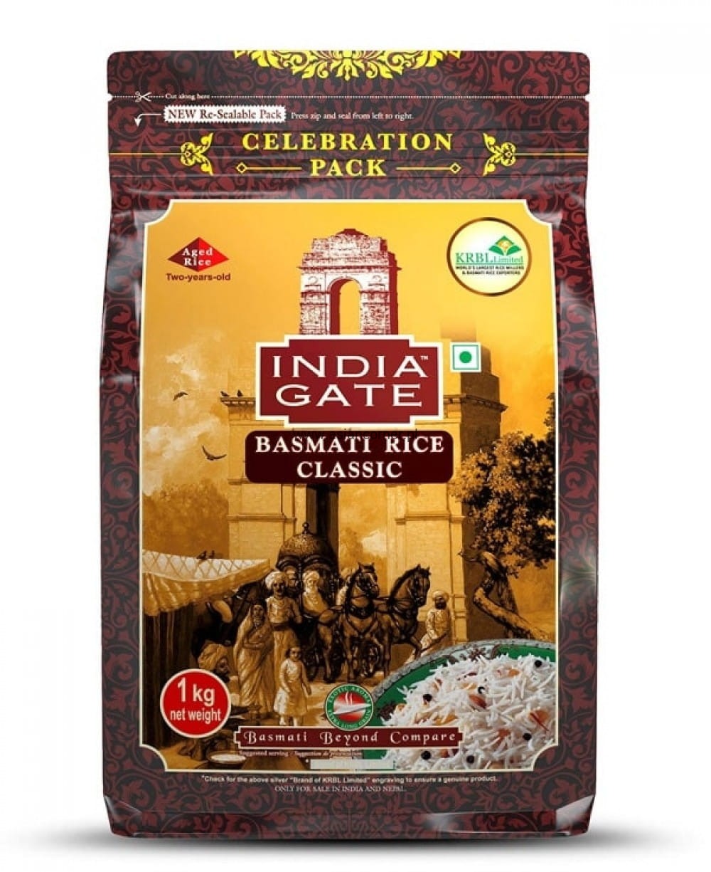 IndiaGate 1kg Classic Reis Produktbild