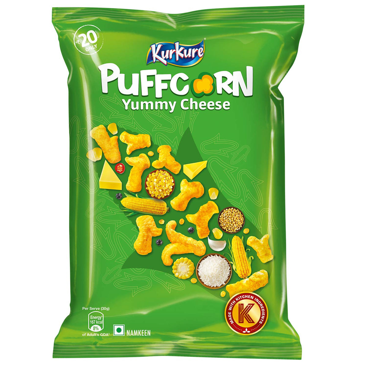 Kurkure puffcorn 55g Produktbild