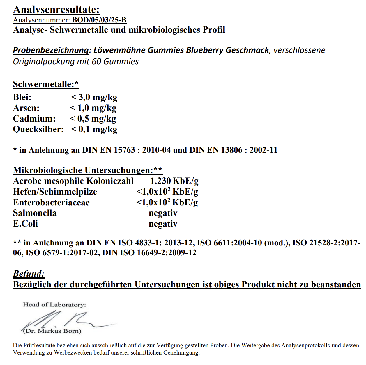 Natürliche Lion's Mane + Vitamin B6 Gummies - 60 pcs. in laborgeprüfter Qualität für Ihr tägliches Wohlbefinden.