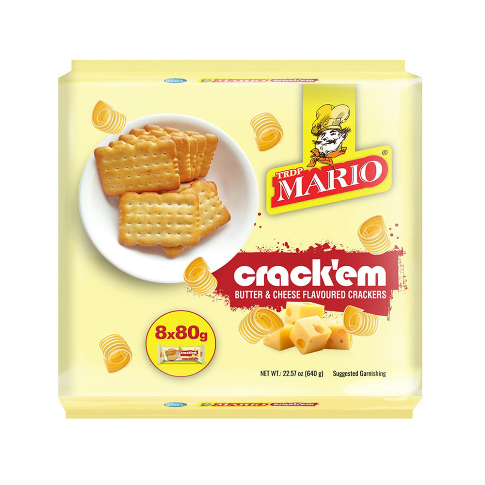 Mario Crackem Butter and Cheese 8x80g (640g) Produktbild