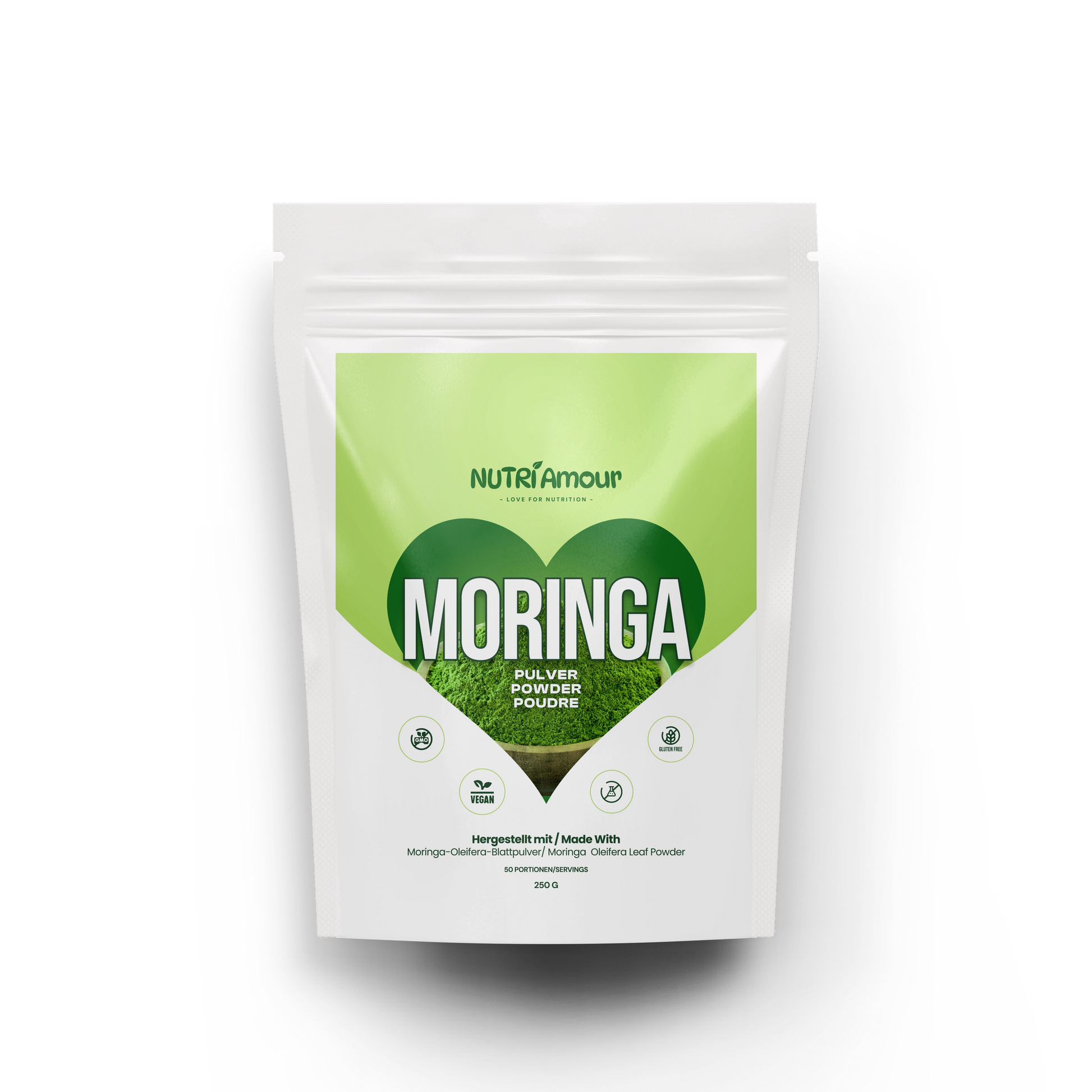 Laborgeprüftes Moringa Pulver kaufen (250g) – 100% Reines Blattpulver für Ihr tägliches, natürliches Wohlbefinden.