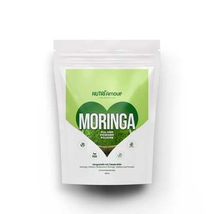 Laborgeprüftes Moringa Pulver kaufen (250g) – 100% Reines Blattpulver für Ihr tägliches, natürliches Wohlbefinden.