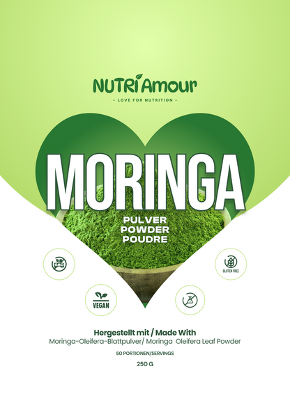 Laborgeprüfte Qualität: Moringa Pulver kaufen (250g) – 100% Reines Blattpulver zur Unterstützung Ihrer Vitalität.