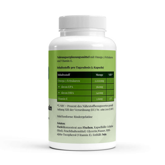Omega 3 Triglyceride 18/12 (Halal Gelatine) - 140 Softgels - NutriAmour
