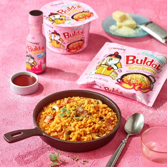 Samyang Buldak Pink Hot chicken Ramen 5x130g Nudeln/Noodles