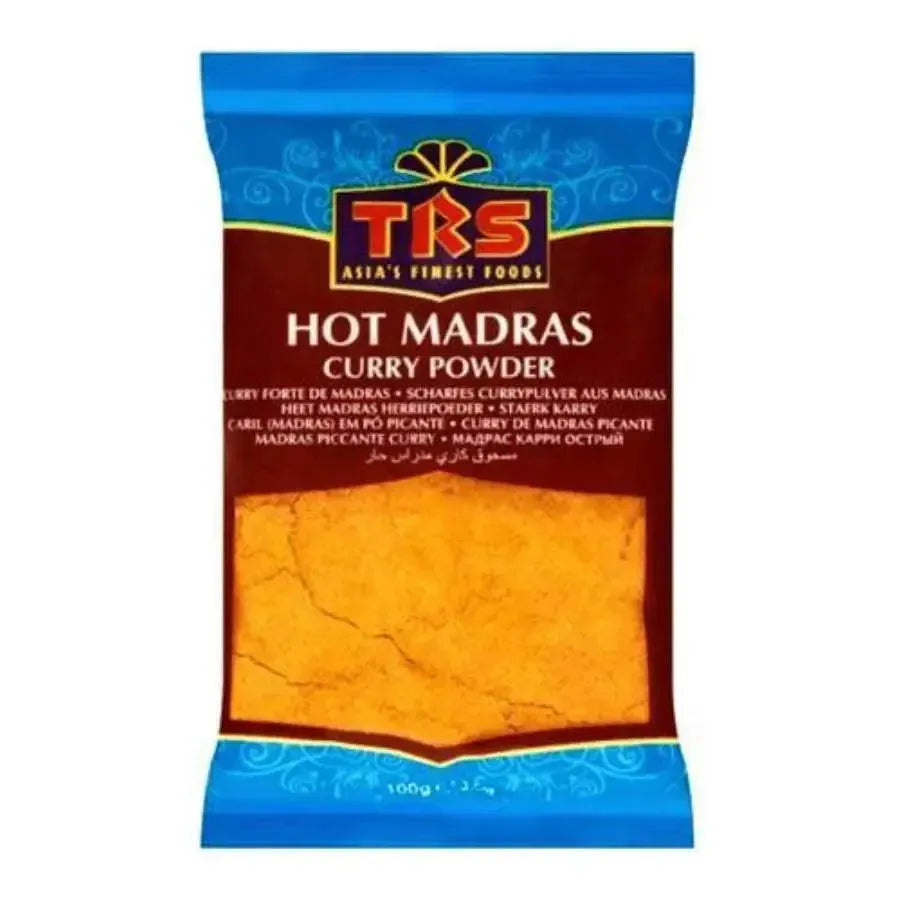 TRS Hot Madras Curry Powder scharfes Currypulver 100g - Gewürze bei Sairas Hamburg