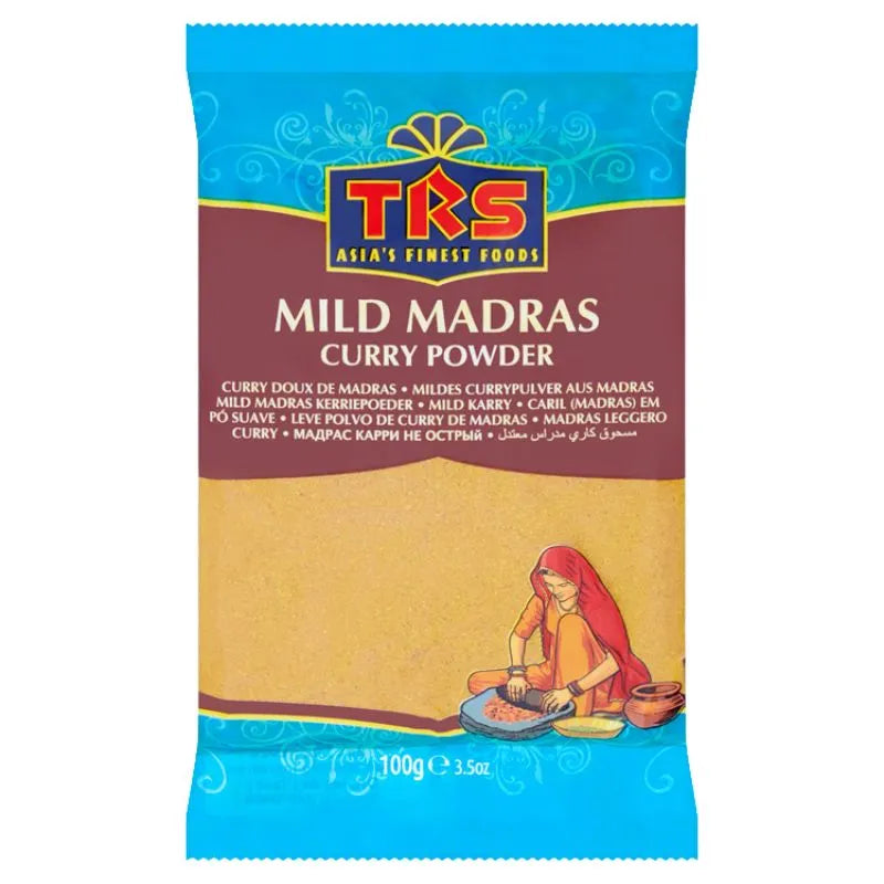 TRS Mildes Madras Currypulver 100g - Indische Gewürzmischung bei Sairas Hamburg