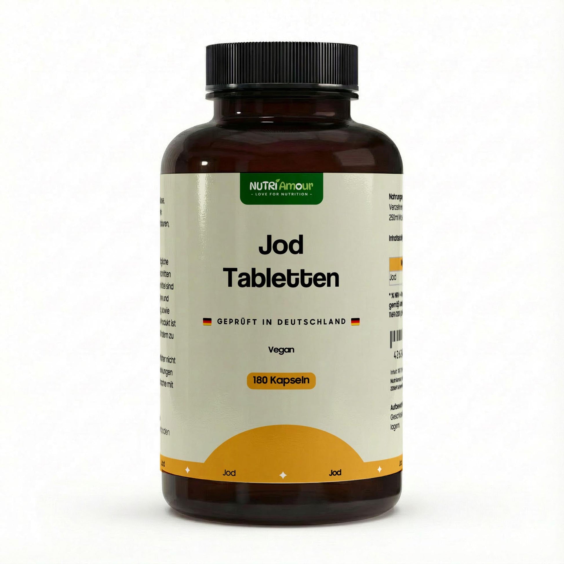 Hochwertige Jod - 180 vegan tablets in laborgeprüfter Reinheit. Natürliche Unterstützung für Ihr tägliches Wohlbefinden.