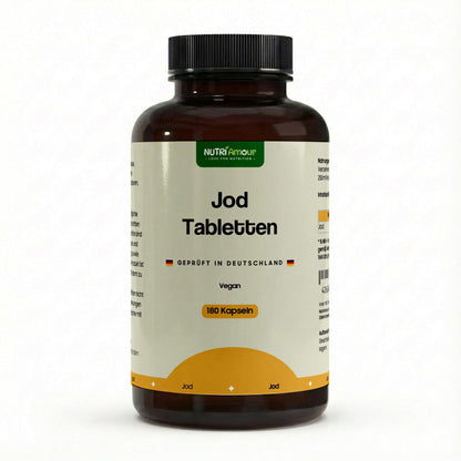 Hochwertige Jod - 180 vegan tablets in laborgeprüfter Reinheit. Natürliche Unterstützung für Ihr tägliches Wohlbefinden.