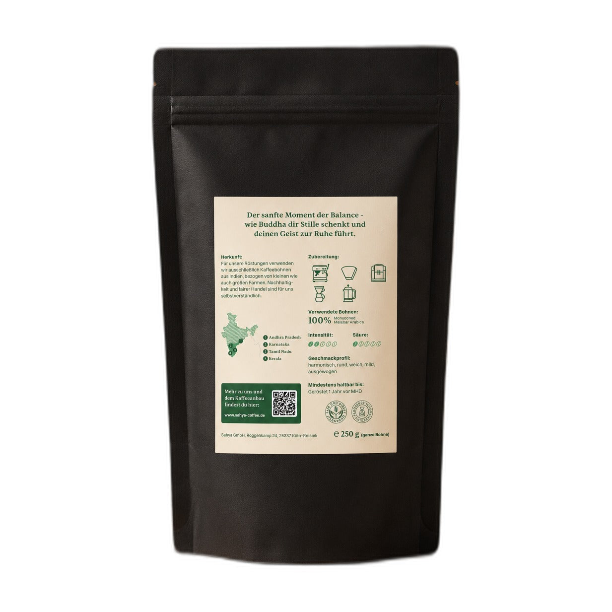 Sahya Coffee Buddha's Balance 250g Produktbild