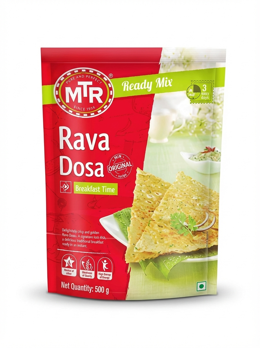 MTR Rava Dosa Mix 500g knusprige Grießmischung - Indische Fertigmischung bei Sairas Hamburg
