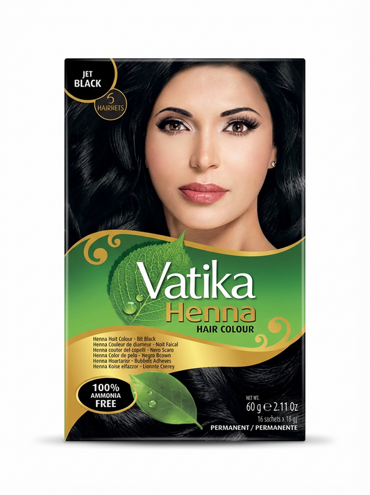 Vatika Henna Hair Colour Jet Black 60g