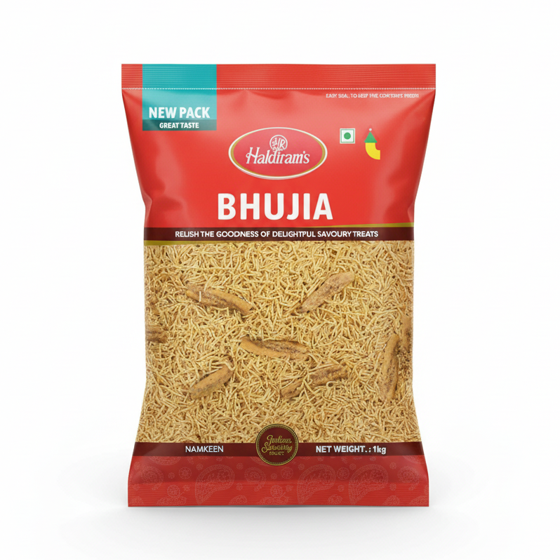 Haldiram's Bhujia Knuspriger Namkeen Snack - Indische Snacks bei Sairas Hamburg