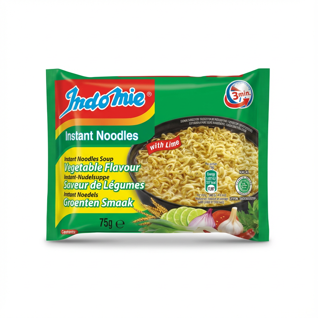 Indomie Instant Nudeln Gemüsegeschmack 8x(5x75g) Vorratspack - Instantnudeln bei Sairas Hamburg