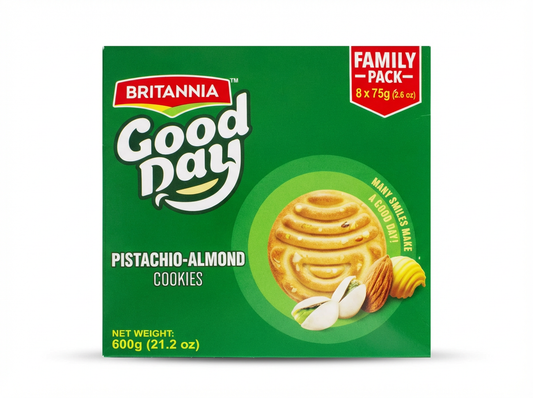 Britannia Britannia Good Day Biscuits Pistachio Almond 600g - Indische Lebensmittel bei Sairas Hamburg