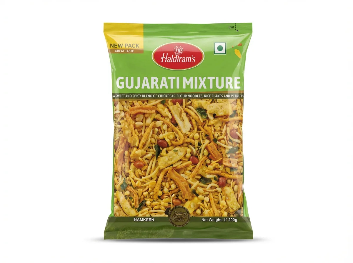 Haldiram’s Gujarati Mixture snack pack in Germany – SAIRAS