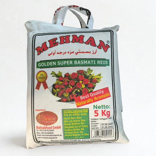 Mehman Golden Super Basmati Rice pack in Germany – SAIRAS