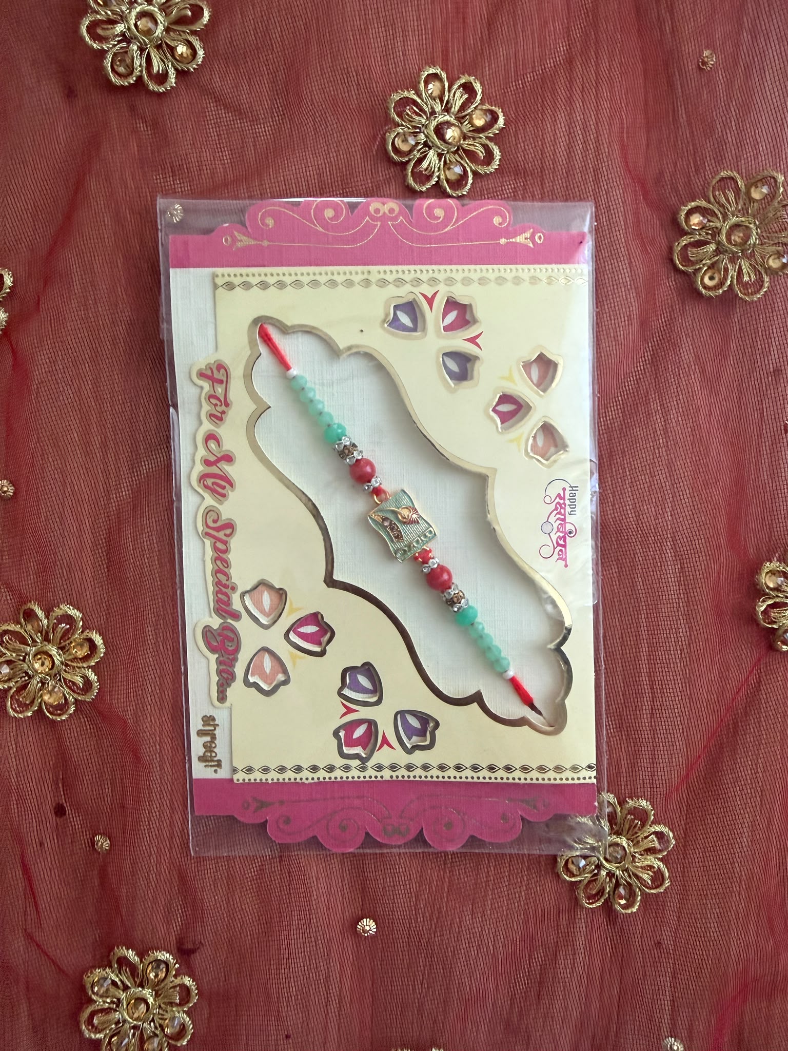 Designer Thread Rakhi - Style 07 (1 Pc) - SAIRAS Hamburg Raksha Bandhan 2026