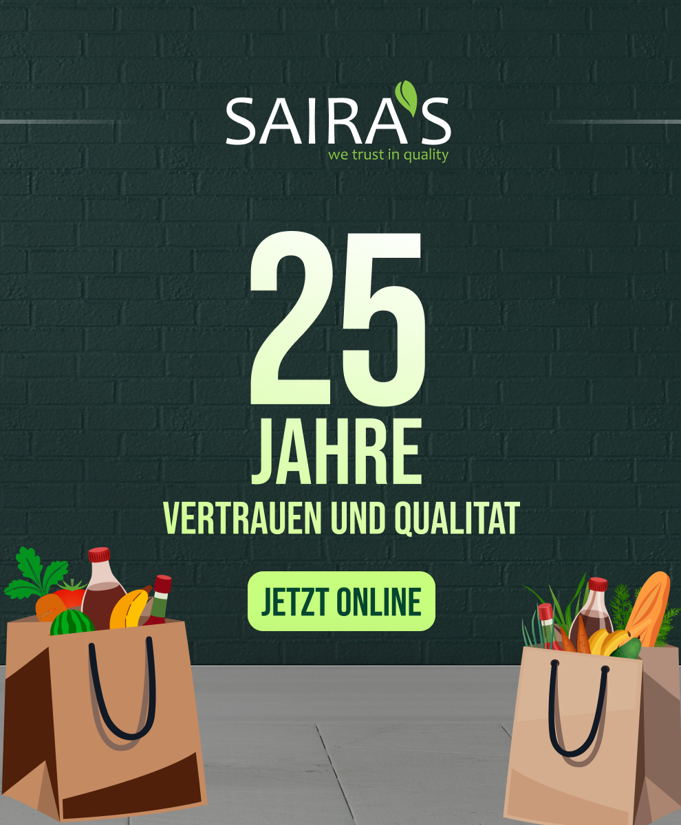 SAIRA'S 25 Jahre Vertrauen und Qualität mobile Ansicht – Jetzt online einkaufen